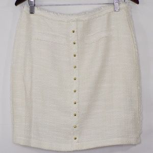 Jennifer Lopez Cream Tweed Fridge & Studded Skirt